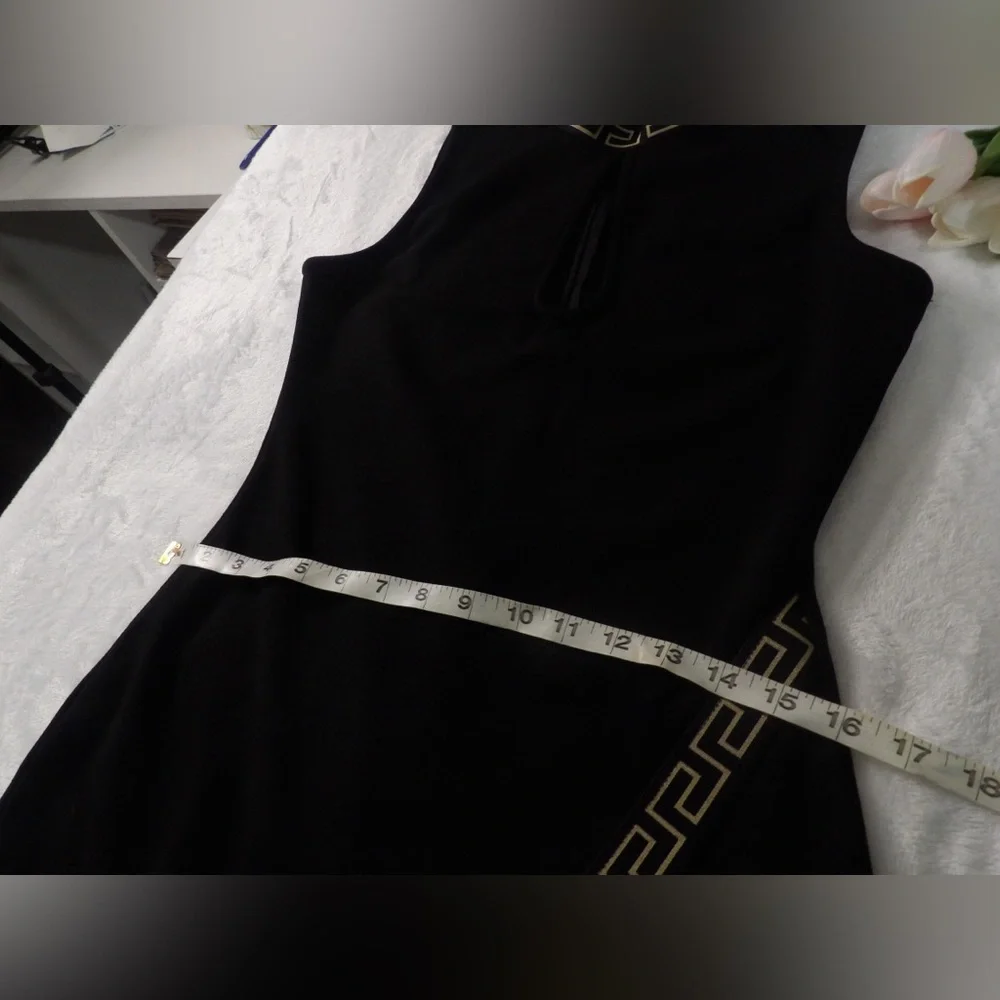 Valentino Black Asymmetrical  Sleeveless Dress - Picture 6 of 11